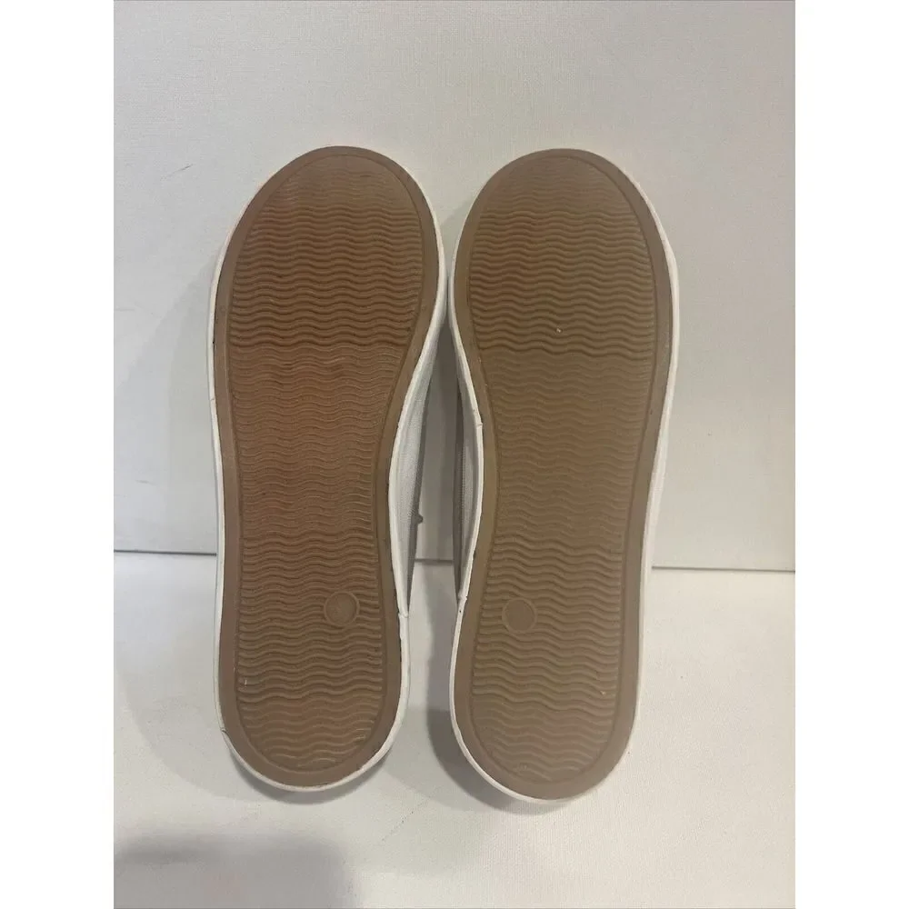 Tommy Bahama Womens Sz 10 Gray Canvas Slip On Low Top Casual Comfort Skate Shoes